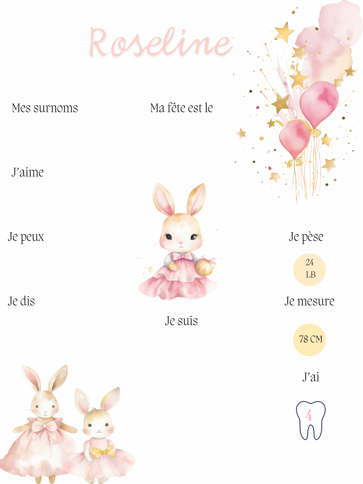 Anniversaire Lapin