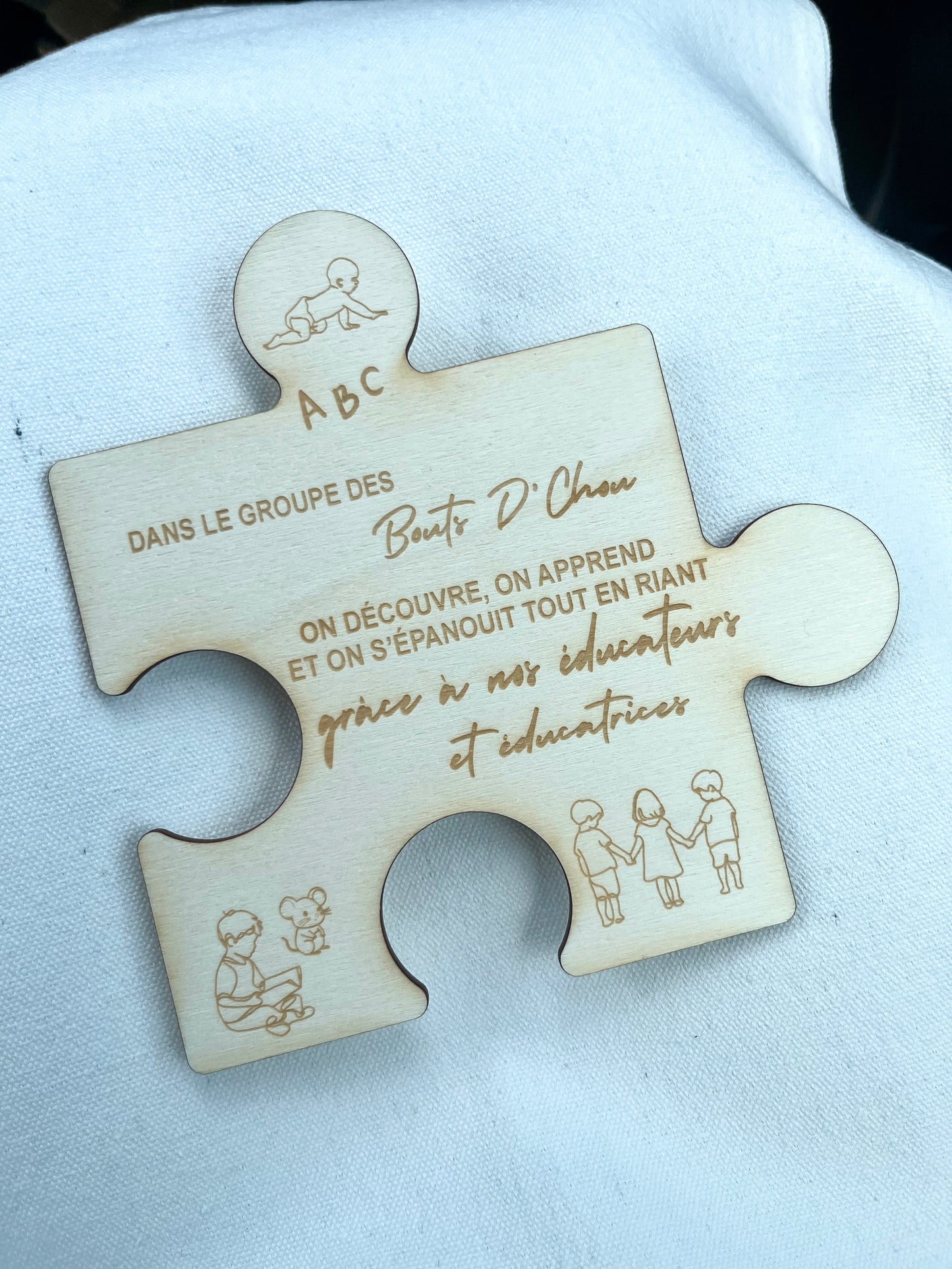 Pièce de casse-tête éducateur/éducatrice