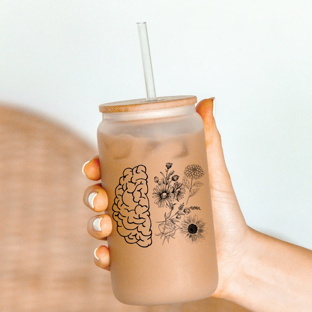 Tumbler Floral brain