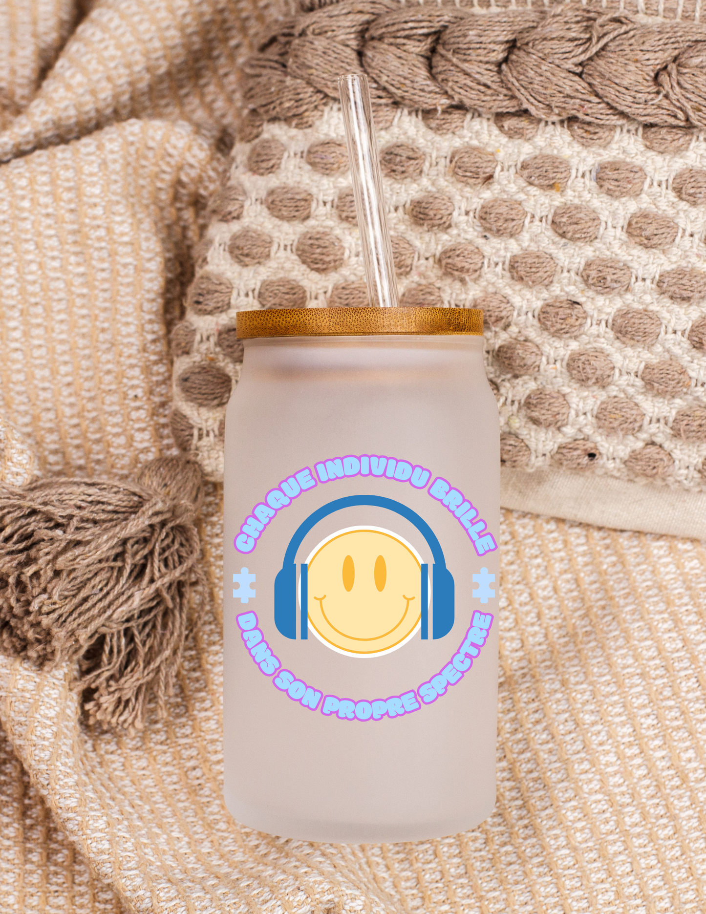 Smiley spectre brille - autisme