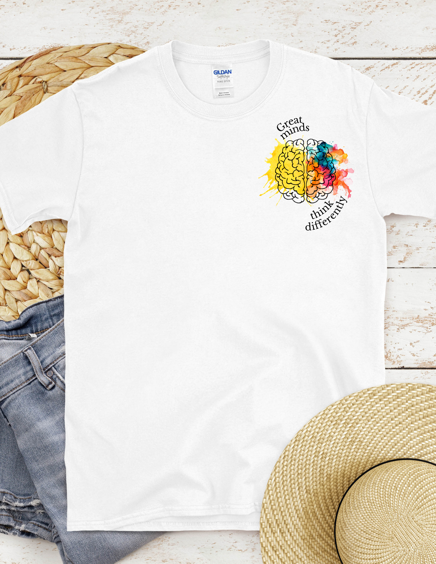 Cerveau aquarelle - pour l’autisme