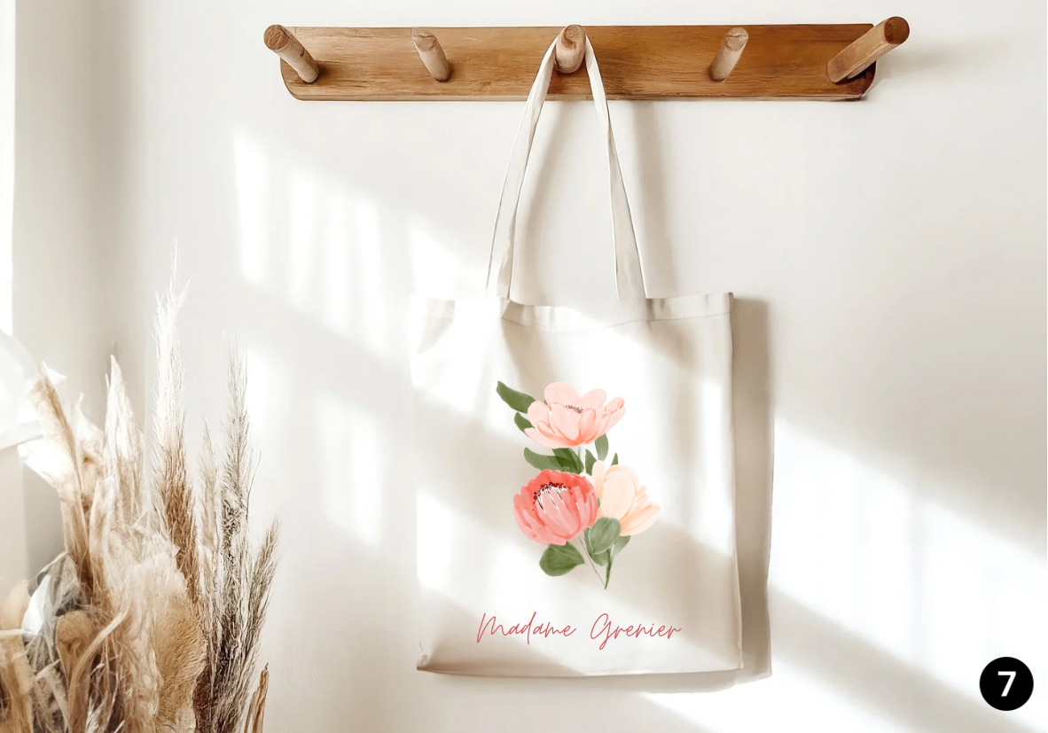 Sac réutilisable éducatrice/ professeure