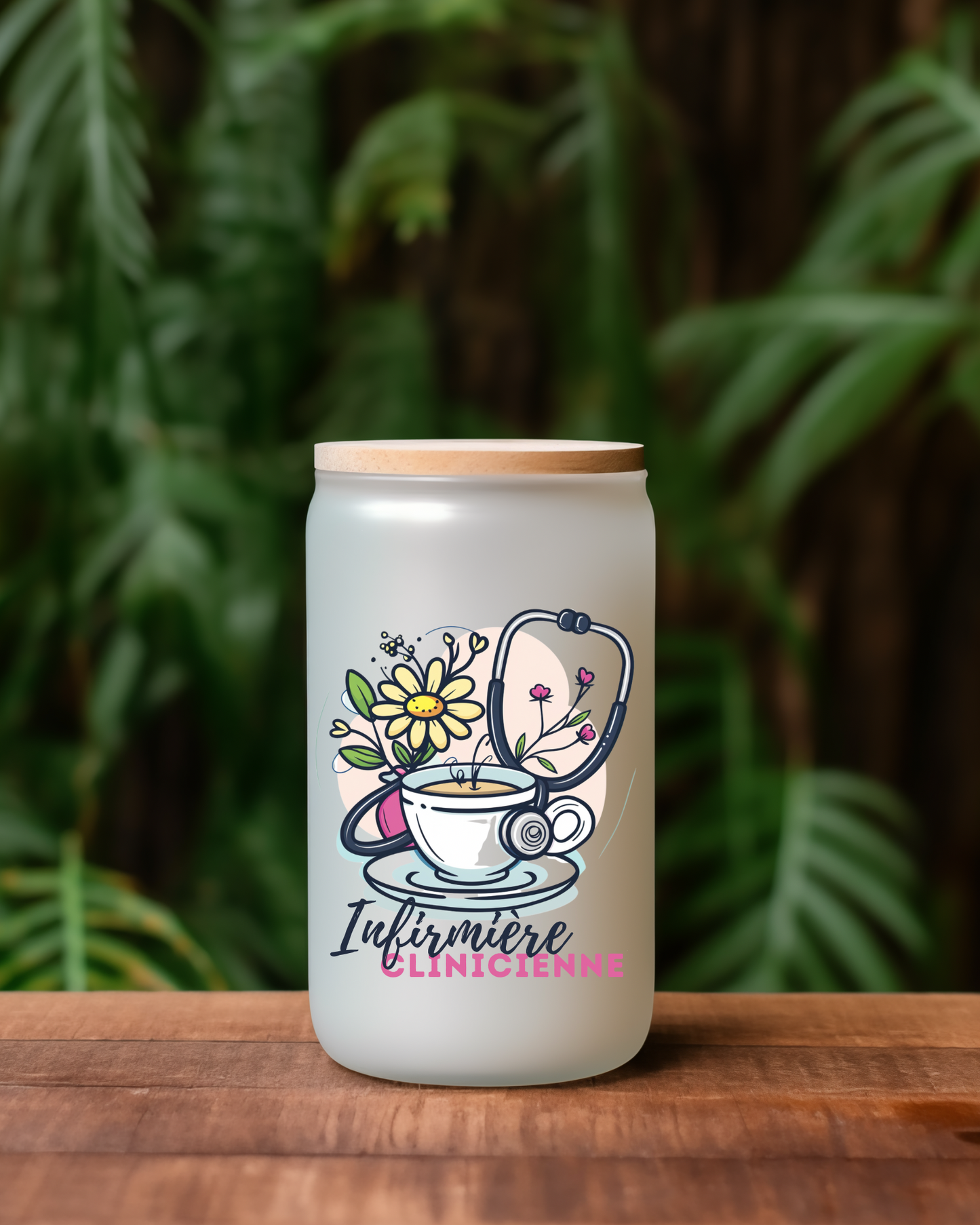 Tumbler stéthoscope fleuri