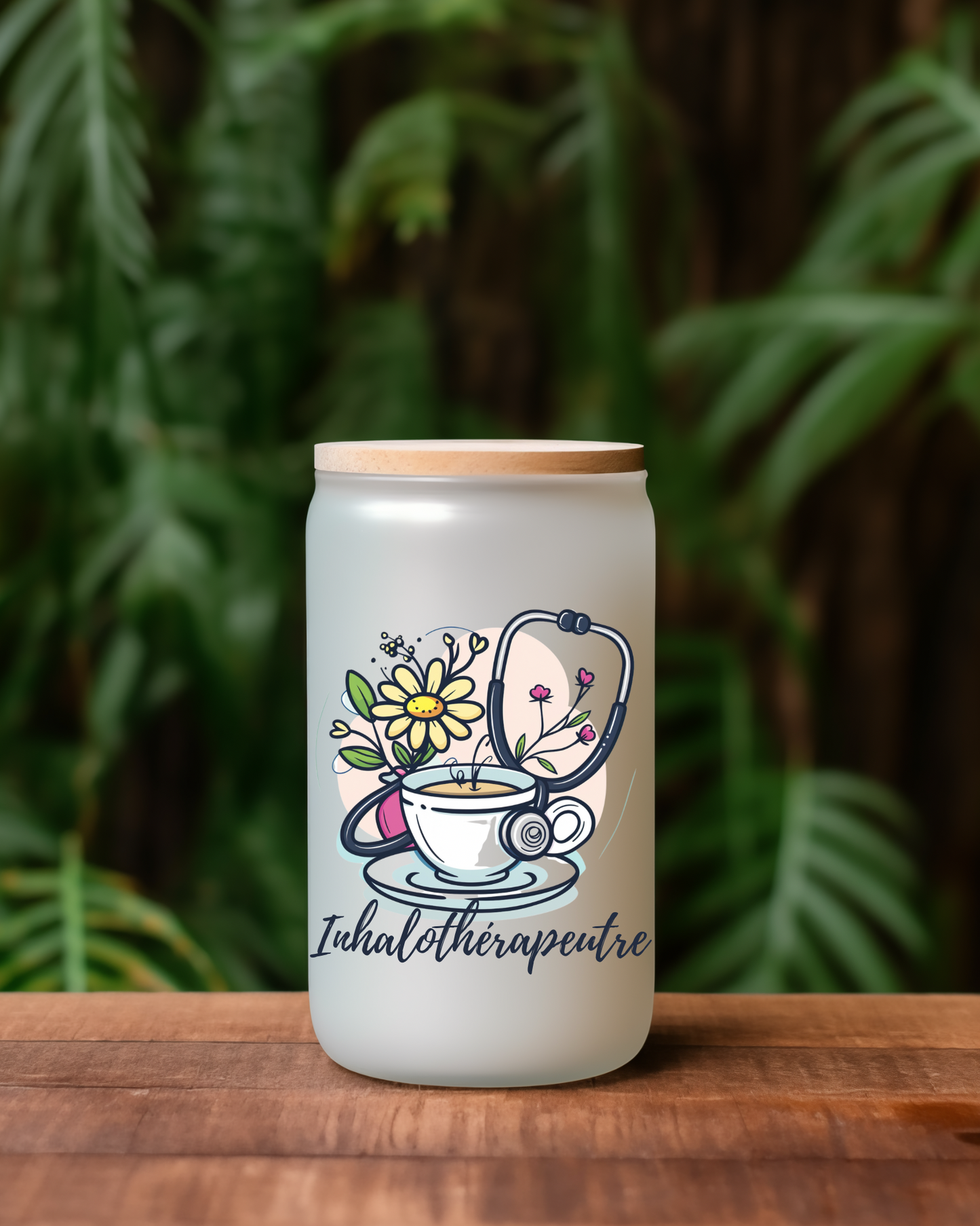 Tumbler stéthoscope fleuri